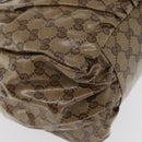 GUCCI GG Crystal Tote Bag Coated Canvas Beige Gold 211921 Auth 172867-12