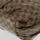 GUCCI GG Crystal Tote Bag Coated Canvas Beige Gold 211921 Auth 172867-13