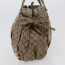 GUCCI GG Crystal Tote Bag Coated Canvas Beige Gold 211921 Auth 172867-5