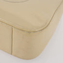 GUCCI Shoulder Bag Patent leather Beige Silver 001 2214 1703 Auth 172870-10
