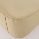 GUCCI Shoulder Bag Patent leather Beige Silver 001 2214 1703 Auth 172870-12