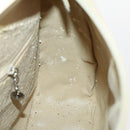 GUCCI Shoulder Bag Patent leather Beige Silver 001 2214 1703 Auth 172870-16