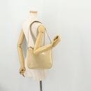 GUCCI Shoulder Bag Patent leather Beige Silver 001 2214 1703 Auth 172870-22