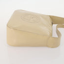 GUCCI Shoulder Bag Patent leather Beige Silver 001 2214 1703 Auth 172870-4