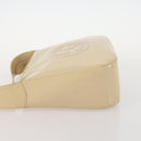 GUCCI Shoulder Bag Patent leather Beige Silver 001 2214 1703 Auth 172870-5
