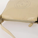 GUCCI Shoulder Bag Patent leather Beige Silver 001 2214 1703 Auth 172870-6