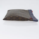LOUIS VUITTON Monogram Pochette Apollo Clutch Bag Blue M63048 LV Auth 172871-3