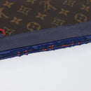 LOUIS VUITTON Monogram Pochette Apollo Clutch Bag Blue M63048 LV Auth 172871-6