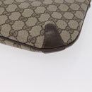 GUCCI GG Supreme Web Sherry Line Shoulder Bag PVC Beige 904 02 026 Auth 172873-11