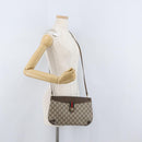 GUCCI GG Supreme Web Sherry Line Shoulder Bag PVC Beige 904 02 026 Auth 172873-22