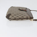 GUCCI GG Supreme Web Sherry Line Shoulder Bag PVC Beige 904 02 026 Auth 172873-4