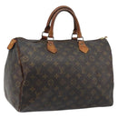 LOUIS VUITTON Monogram Speedy 35 Hand Bag M41524 LV Auth 172886-1