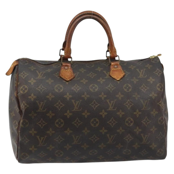 LOUIS VUITTON Monogram Speedy 35 Hand Bag M41524 LV Auth 172886