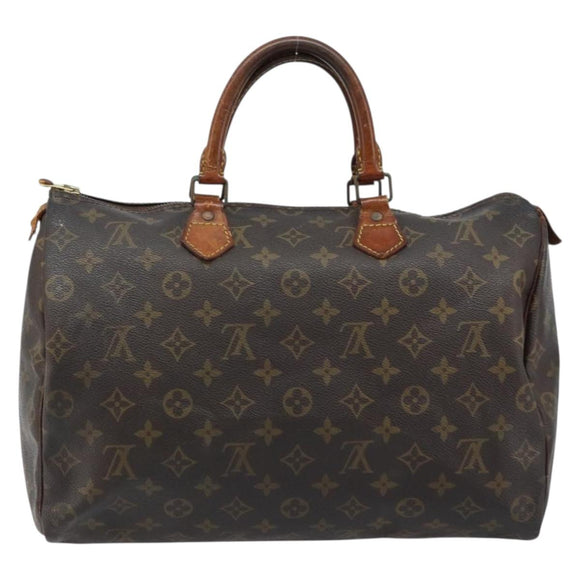 LOUIS VUITTON Monogram Speedy 35 Hand Bag M41524 LV Auth 172886