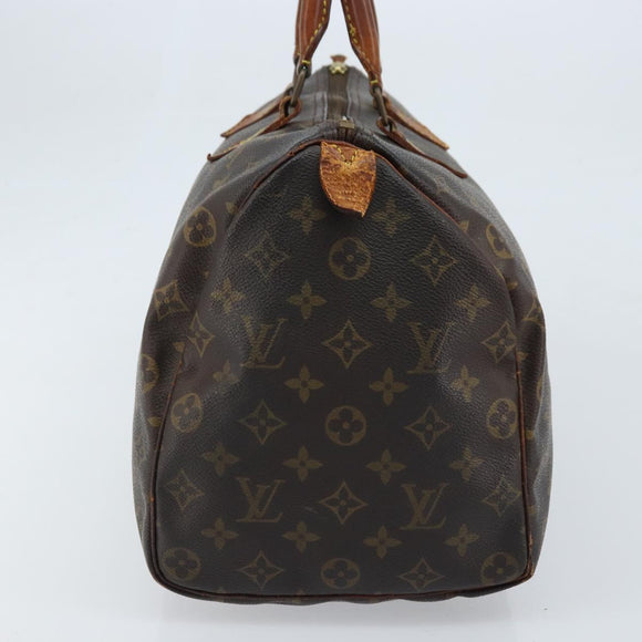 LOUIS VUITTON Monogram Speedy 35 Hand Bag M41524 LV Auth 172886