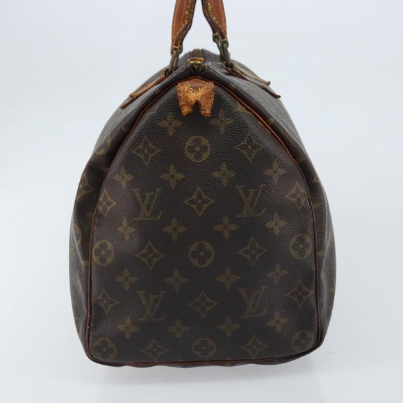 LOUIS VUITTON Monogram Speedy 35 Hand Bag M41524 LV Auth 172886