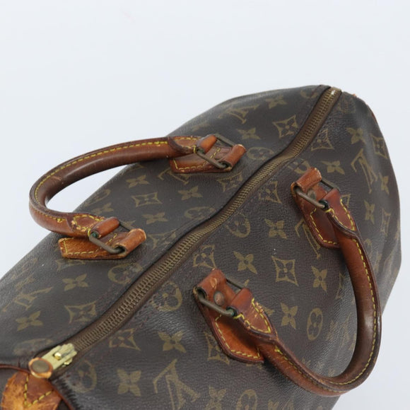 LOUIS VUITTON Monogram Speedy 35 Hand Bag M41524 LV Auth 172886