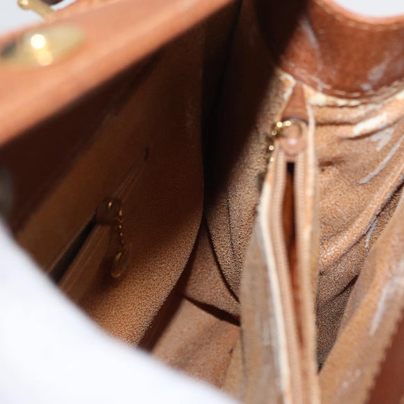 GUCCI Bamboo Hand Bag Leather Brown Gold 002 123 0260 Auth 172890