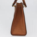 GUCCI Bamboo Hand Bag Leather Brown Gold 002 123 0260 Auth 172890-4