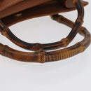 GUCCI Bamboo Hand Bag Leather Brown Gold 002 123 0260 Auth 172890-7