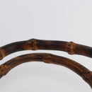 GUCCI Bamboo Hand Bag Leather Brown Gold 002 123 0260 Auth 172890-8