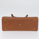 GUCCI Bamboo Hand Bag Leather Brown Gold 002 123 0260 Auth 172890-5