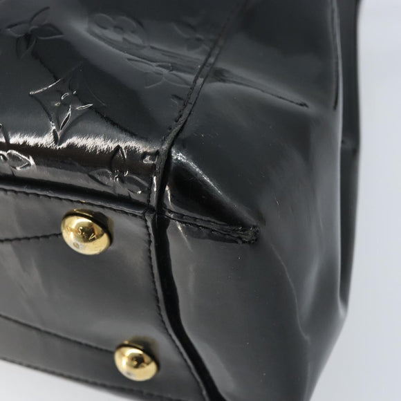 LOUIS VUITTON Monogram Vernis Montaigne MM Handtas Zwart M50168 LV Auth 172893