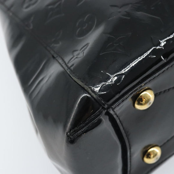 LOUIS VUITTON Monogram Vernis Montaigne MM Handtas Zwart M50168 LV Auth 172893
