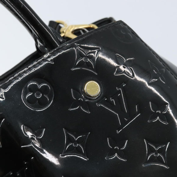 LOUIS VUITTON Monogram Vernis Montaigne MM Handtas Zwart M50168 LV Auth 172893