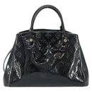 LOUIS VUITTON Monogram Vernis Montaigne MM Handtas Zwart M50168 LV Auth 172893-2