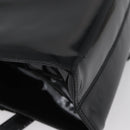 Salvatore Ferragamo Vala Hand Bag Patent leather 2way Black Gold Auth 172895-17