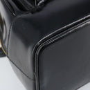 GUCCI Bamboo Body Bag Patent leather Black Gold 003 3444 0027 Auth 172896-15
