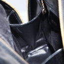 GUCCI Bamboo Body Bag Patent leather Black Gold 003 3444 0027 Auth 172896-19