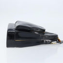 GUCCI Bamboo Body Bag Patent leather Black Gold 003 3444 0027 Auth 172896-3