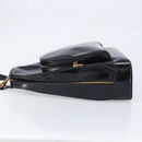GUCCI Bamboo Body Bag Patent leather Black Gold 003 3444 0027 Auth 172896-4