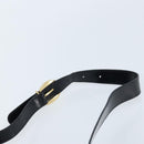 GUCCI Bamboo Body Bag Patent leather Black Gold 003 3444 0027 Auth 172896-8