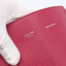 CELINE Cabas Phantom Tote Bag Leather Pink Gold Auth 172899-17