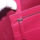 CELINE Cabas Phantom Tote Bag Leather Pink Gold Auth 172899-21
