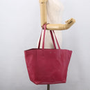 CELINE Cabas Phantom Tote Bag Leather Pink Gold Auth 172899-22