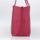 CELINE Cabas Phantom Tote Bag Leather Pink Gold Auth 172899-3