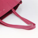 CELINE Cabas Phantom Tote Bag Leather Pink Gold Auth 172899-7