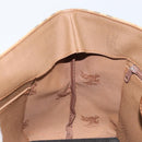 Burberry Nova Check Handtasche Canvas Beige Gold Auth 172901-19