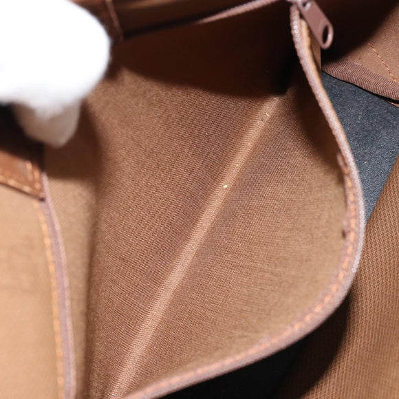 Burberry Nova Check Handtasche Canvas Beige Gold Auth 172901