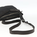 PRADA Shoulder Bag Nylon Leather Black Silver Auth 172902-7