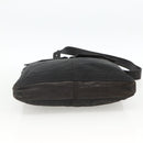 PRADA Shoulder Bag Nylon Leather Black Silver Auth 172902-5