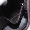 GUCCI GG Canvas Bamboo Shoulder Bag Leather Brown Gold 001 3007 Auth 172905-20