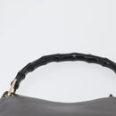 GUCCI GG Canvas Bamboo Shoulder Bag Leather Brown Gold 001 3007 Auth 172905-8