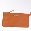 PRADA Studs Shoulder Bag Leather plastic Brown Silver Auth 172906SAV-16