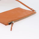 PRADA Studs Shoulder Bag Leather plastic Brown Silver Auth 172906SAV-19