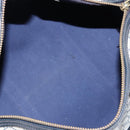 GUCCI GG Supreme Boston Bag PVC Navy Gold Auth 172914-11